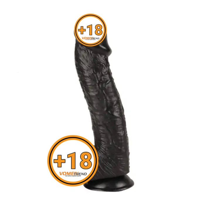 #PX046S - 27,5 cm Dev Boy Kalın Realistik Vantuzlu Zenci Dildo Penis