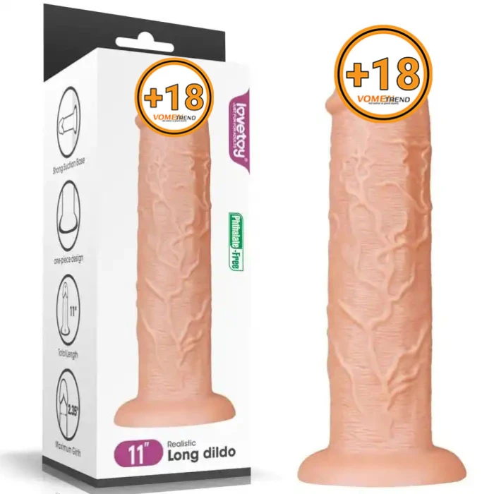 #LV111012 - 28 cm Gerçekçi Testissiz Kalın Dildo Penis