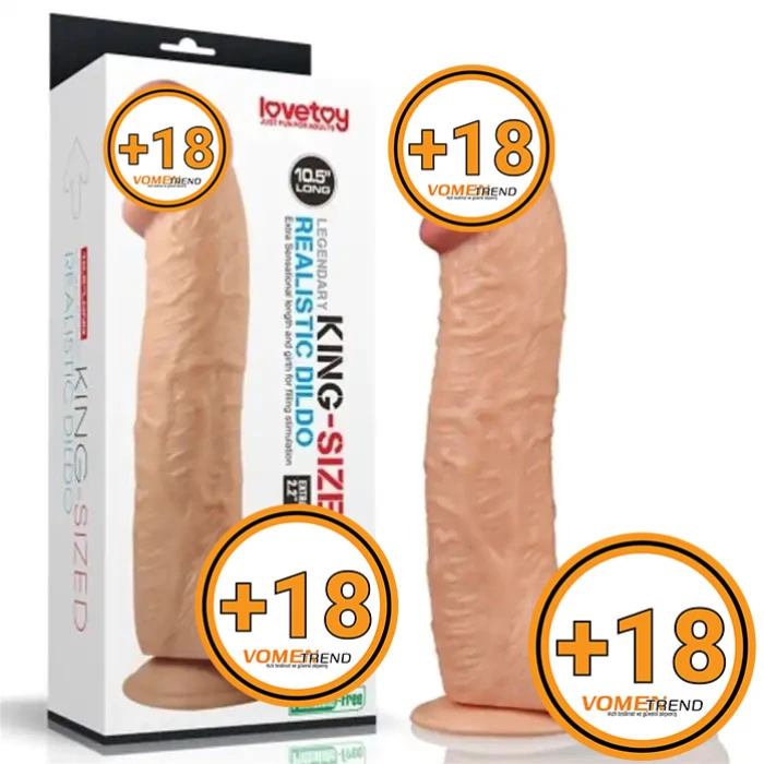 #LV2207 - 28,5 cm Gerçekçi Uzun Kalın Dildo Penis