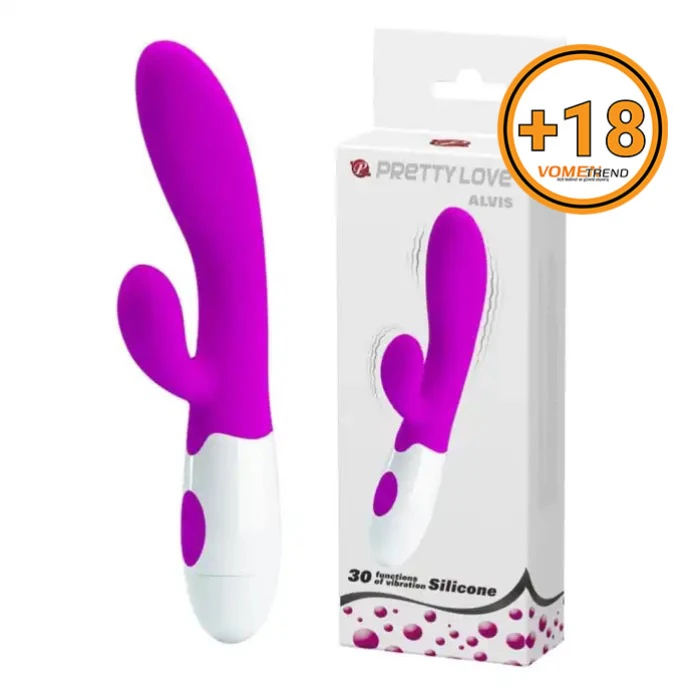 #BDM4263 - 30 Fonksiyonlu Klitoris Uyarıcılı Teknolojik Vibratör - Alvis