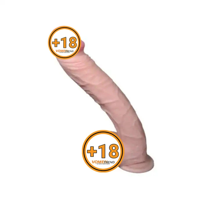 #U6016 - 33 cm Gerçekçi Ten Dokusunda Dev Kalın Dildo Penis