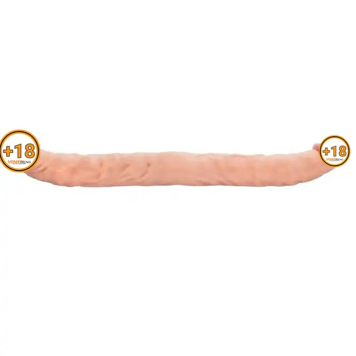 #PS145-1 - 40 cm Çift Taraflı Realistik Dildo Anal Vajinal Penis