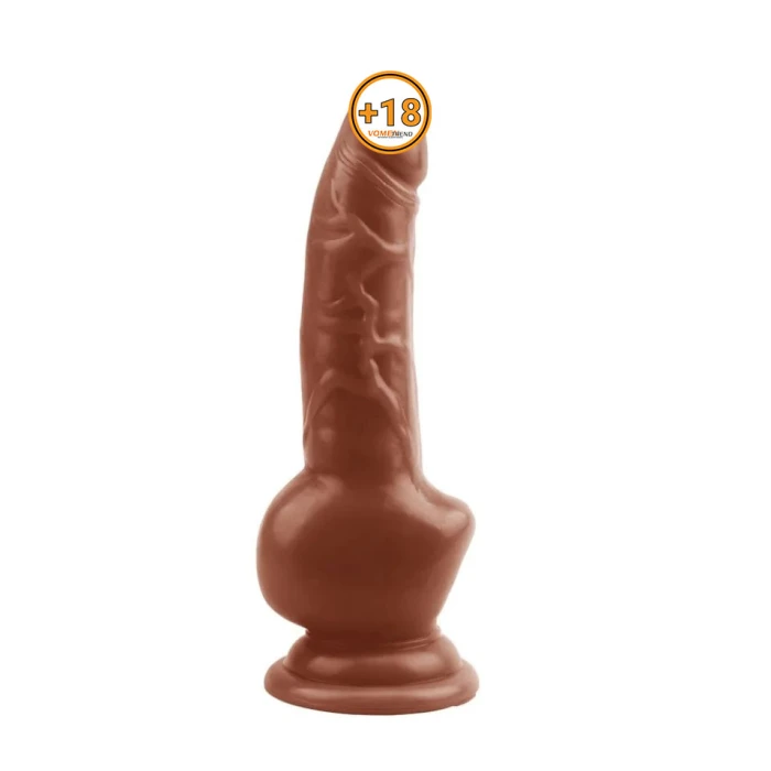 #BDM1803 - 18 cm Gerçekçi Damarlı Melez Dildo Penis