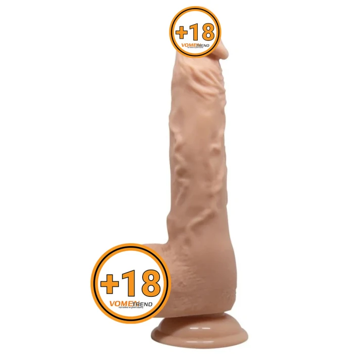 #BDM8043 - 24 cm Gerçekçi Vantuzlu Dildo Penis