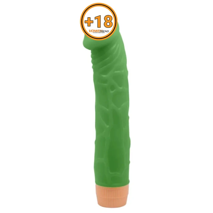 #BDM1230 - 22,5 cm Floresan Titreşimli Realistik Vibratör Penis Dildo