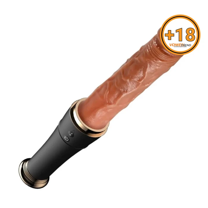 #BDM1526 - 19 cm USB Şarjlı İleri Geri Hareketli Dil Uyarımlı 10 Modlu Vibratör