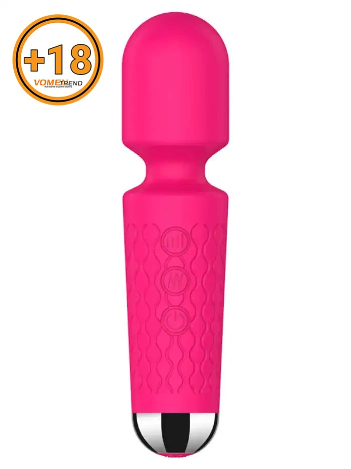 #AMAY3P - 15 cm Şarjlı Wand Vibratör Pembe