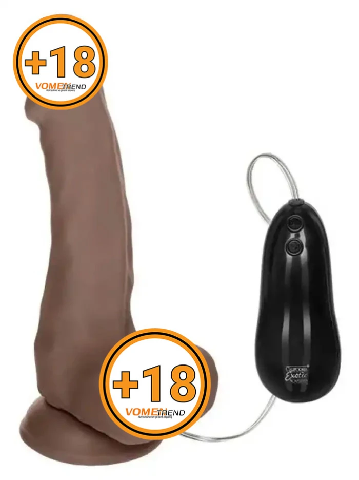 #3002013160 - 21 cm 12 Fonksiyonlu Kumandalı Oynar Başlı Vibratör Dildo