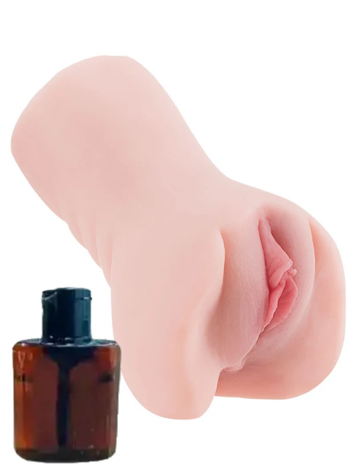 #MQ105-1 - Anal ve Vajinal Çift Girişli Mastürbatör Kayganlaştırıcı Hediyeli
