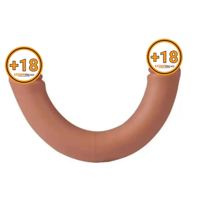 #BDM10036 - 34 cm Çift Taraflı Gerçekçi Dildo Anal Vajinal Penis
