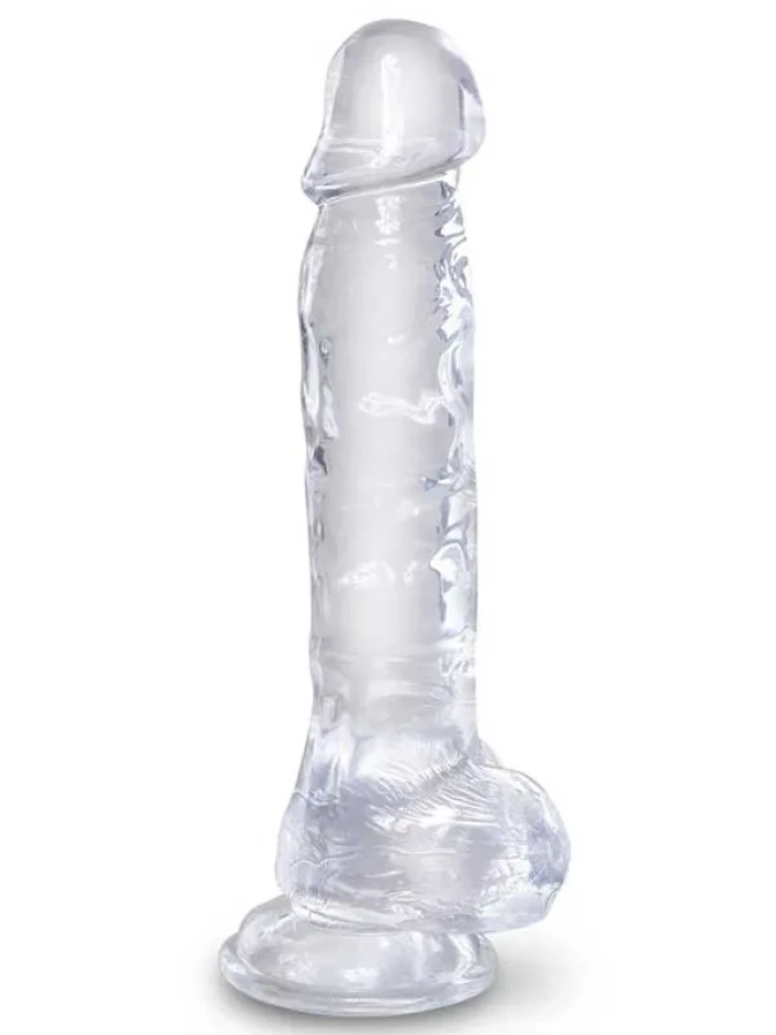 #RD-80 - 26 Cm Vantuzlu Şeffaf Kristal Jel Dildo