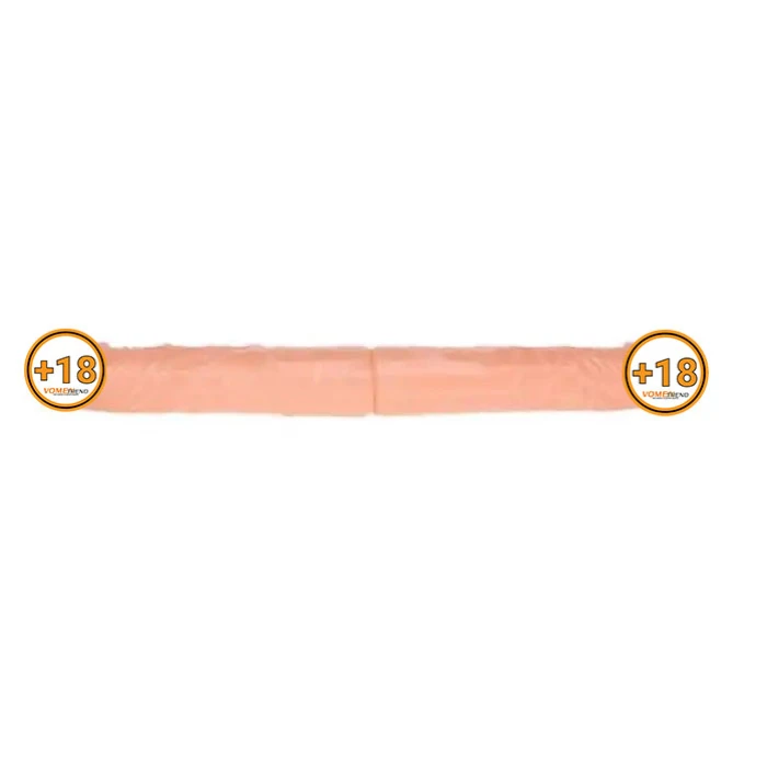 #B1081-1 - 36 Cm Çift Taraflı İki Yönlü Esnek Dildo Kıkırdaklı Penis