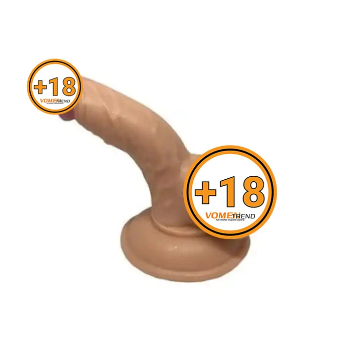 #Px033 - 13 cm Vantuzlu Realistik Penis Anal Vajinal Dildo