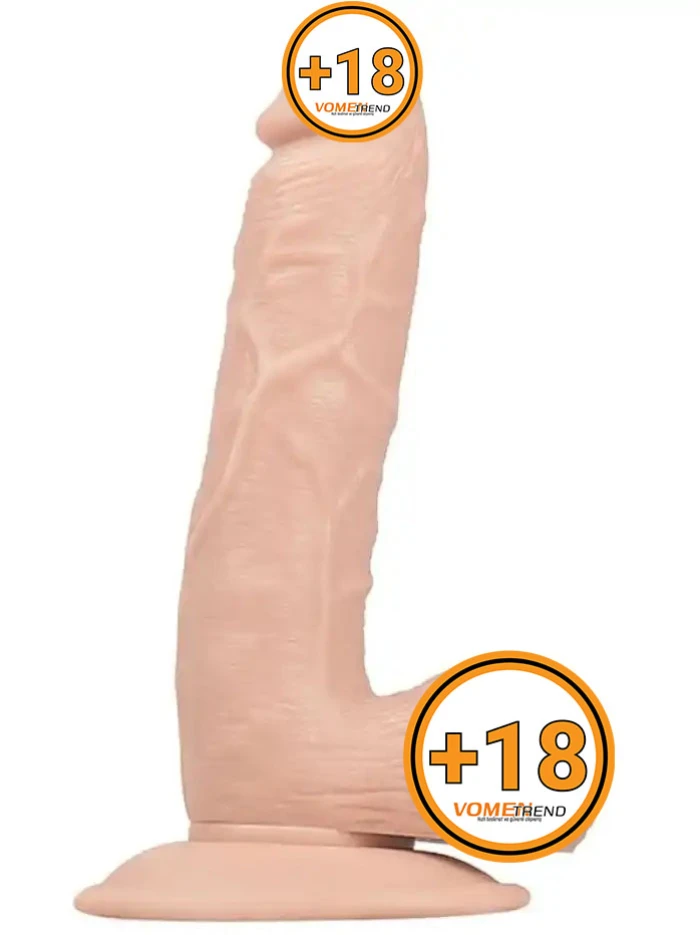 #PX177 - 18 cm Realistik Testisli Dildo Penis