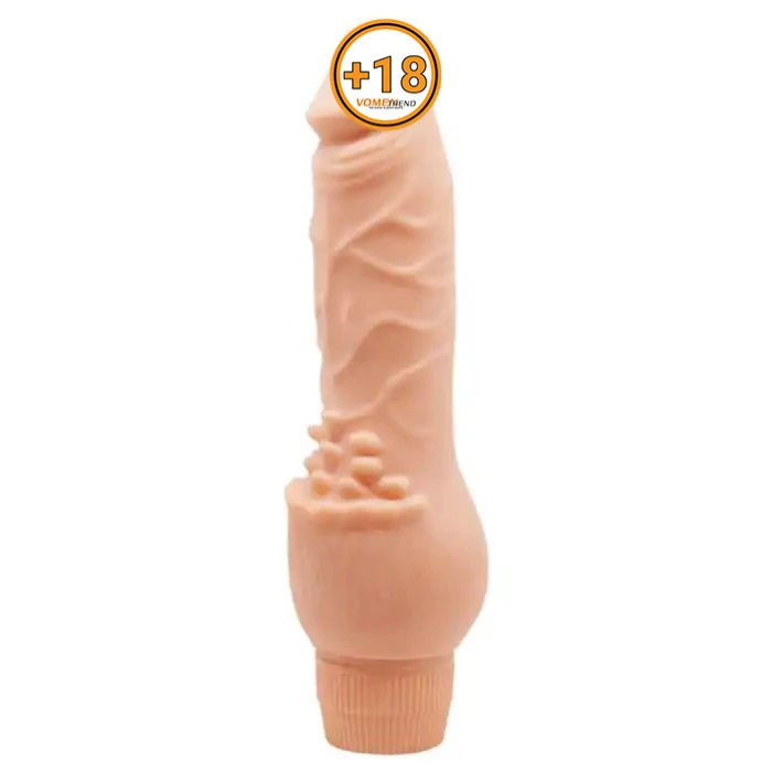 #BDM101 - 19,5 cm Güçlü Titreşimli Realistik Vibratör Gerçekci Penis Dildo