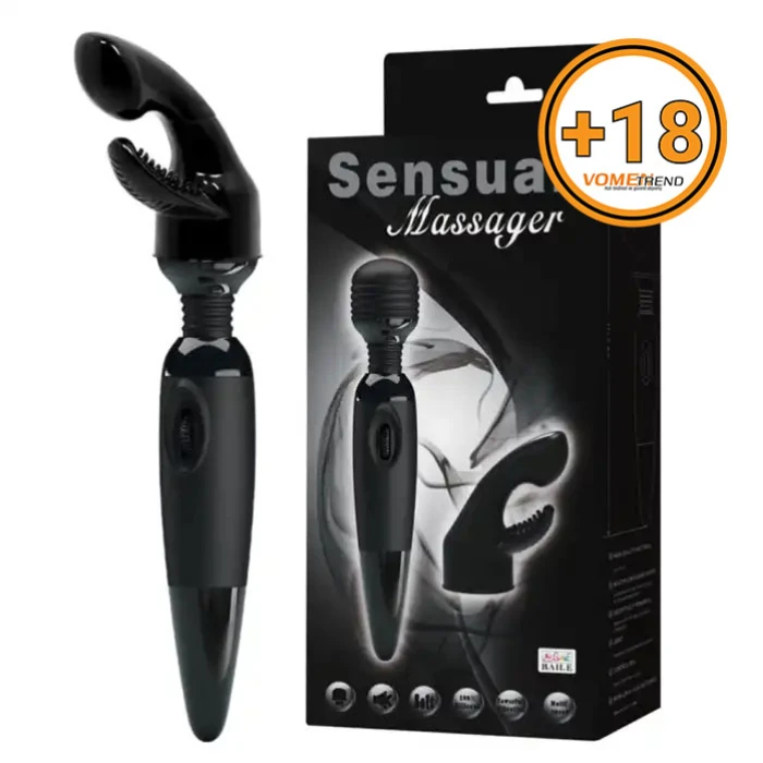 #BDM5511 - Klitoral Uyarıcılı G-Spot Anal Vajinal Vibratör