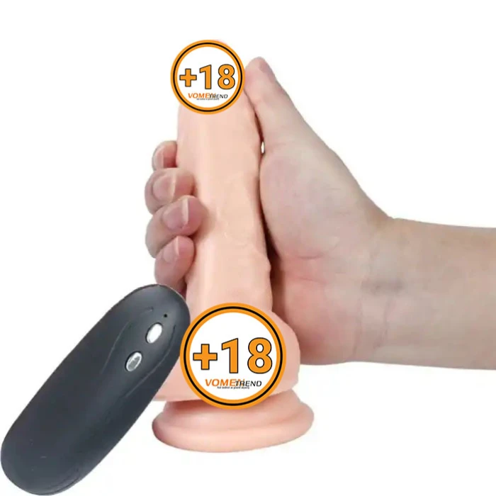 #U6088 - 17 cm Gerçekçi Titreşimli Dildo Vibratör Penis