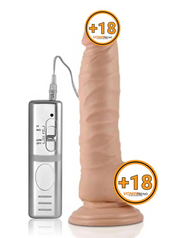 #LV350041-1 - 22 cm Kumandalı Titreşimli Dildo Penis Vibratör