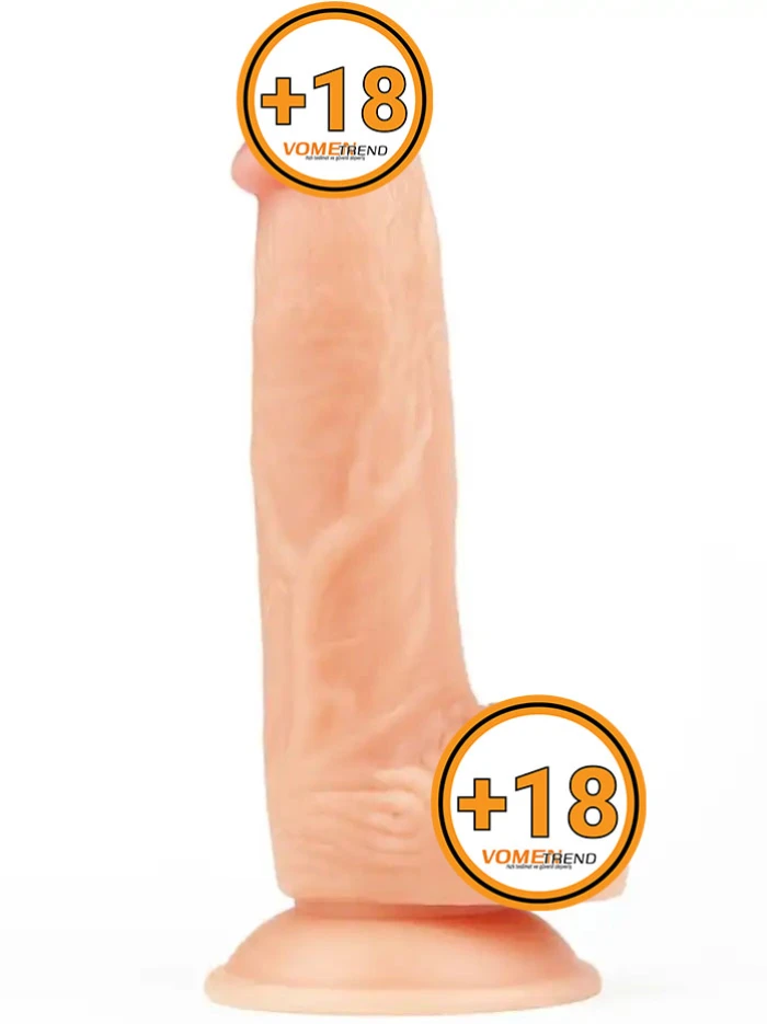 #LV1088 - 20 cm Ultra Yumuşak Damarlı Realistik Dildo Penis