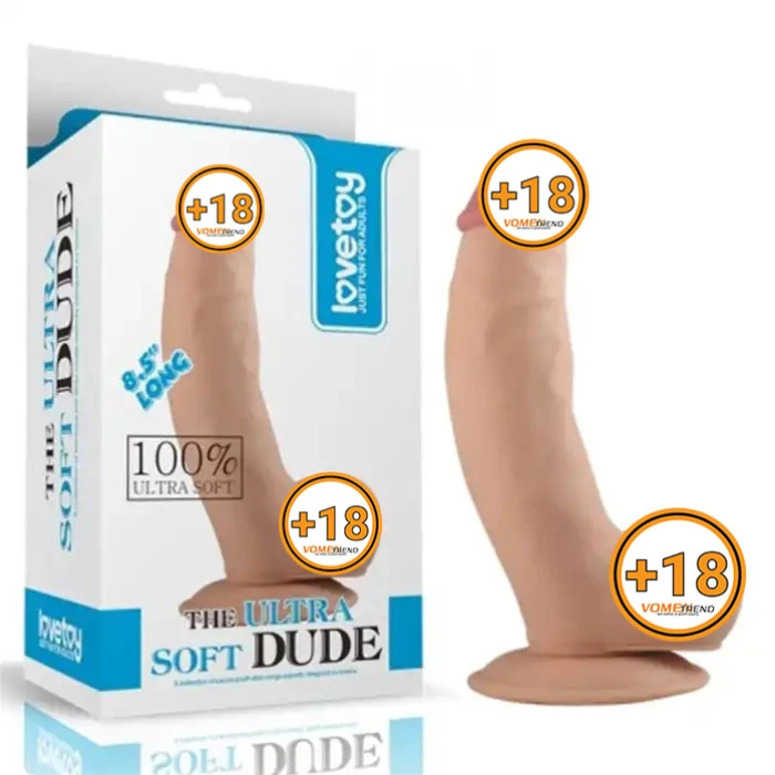 #LV1081 - 20 cm Yeni Nesil Ultra Yumuşak Ten Dokusunda Realistik Dildo Penis