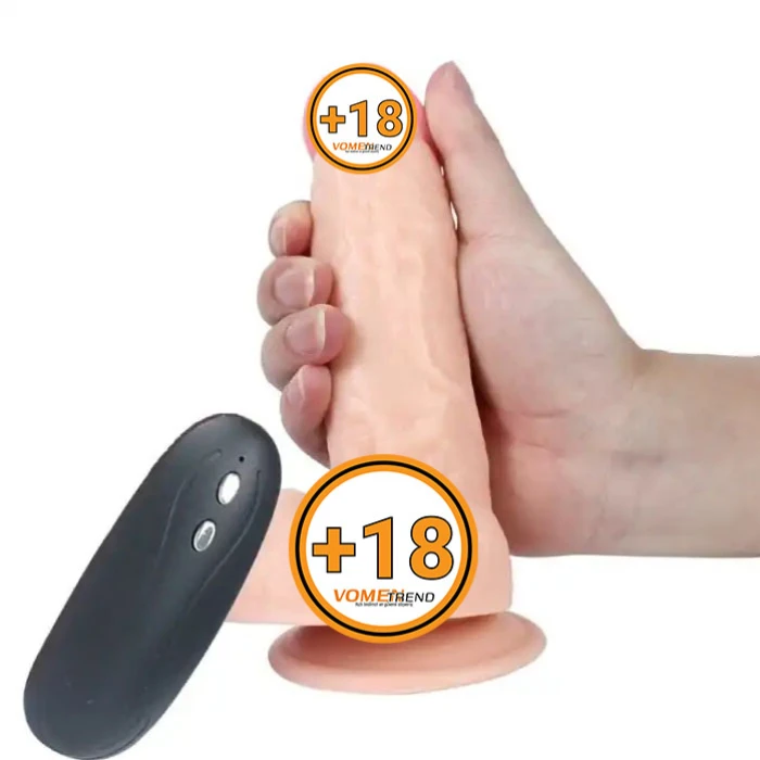 #U6089 - 17,5 cm Realistik Titreşimli Dildo Vibratör Penis