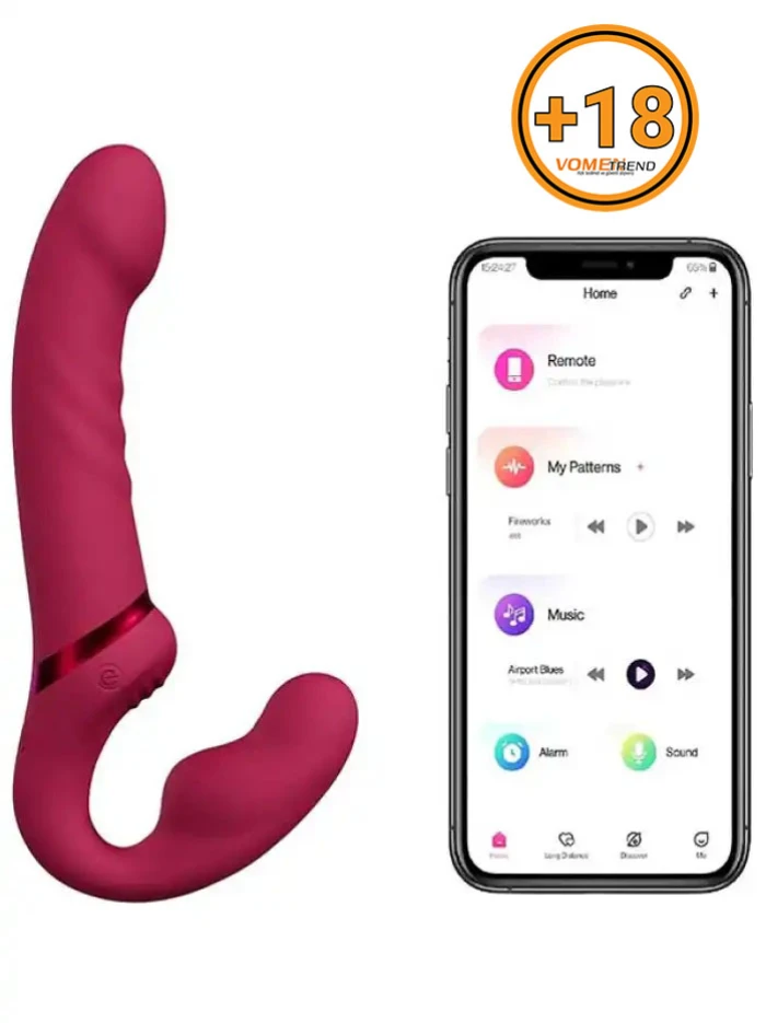 #LVSLP - Telefon Kontrollü LUSH Lapis Strapless Strap-on