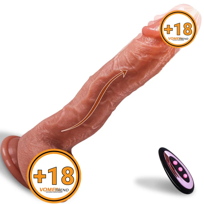 #Sens-9952 - 24 cm Isıtmalı İleri Geri Hareketli ve Rotasyonlu Gerçekçi Vibratör