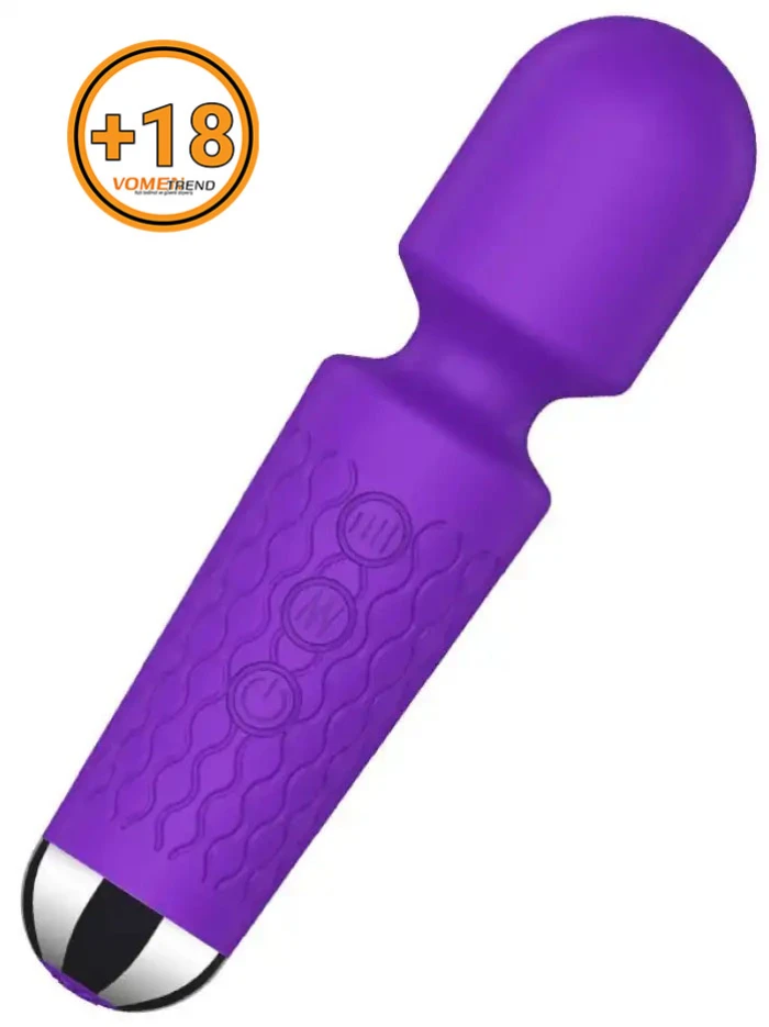 #AMAY3 - 15 cm Şarjlı Wand Vibratör Mor