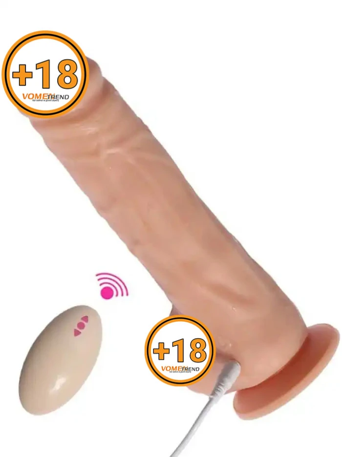 #SQT10004 - 19 cm Şarjlı Uzaktan Kumandalı Titreşimli Vibratör