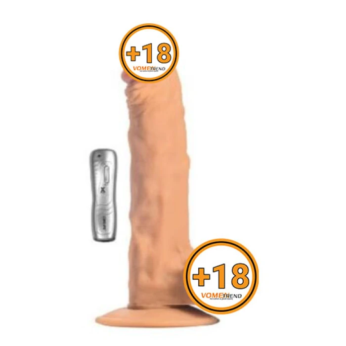 #LS-024-V - 25 cm Titreşimli Kumandalı Realistik Dildo Vibratör