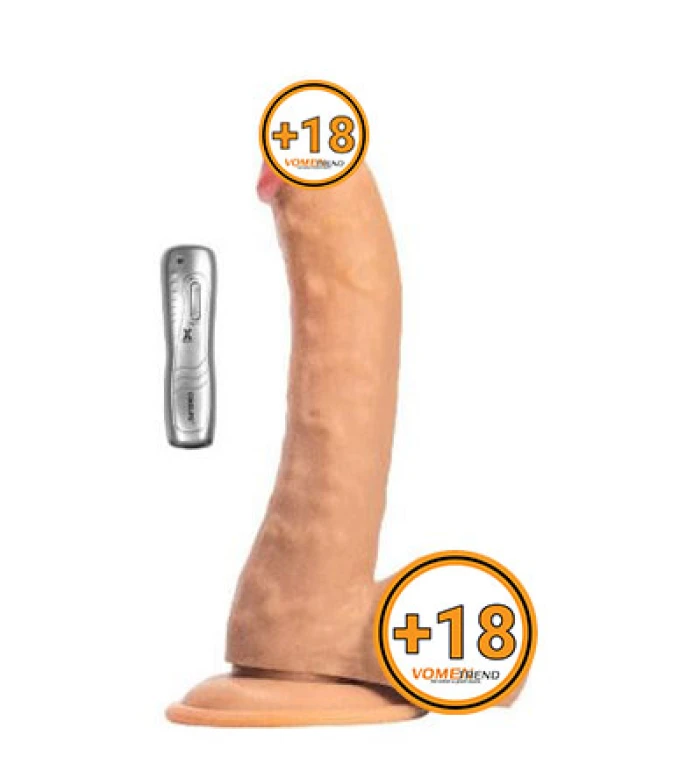 #LS-093-V - 23 cm Titreşimli Kumandalı Realistik Dildo Vibratör
