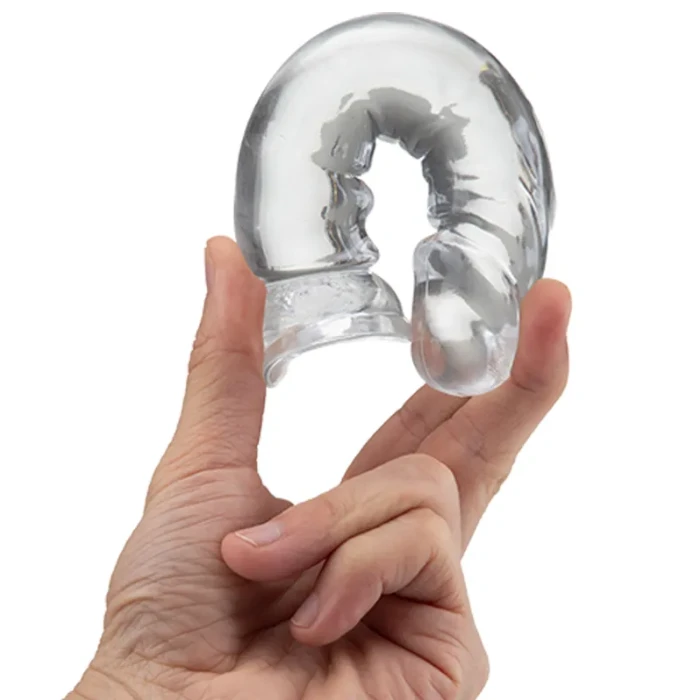 #RD-54 - 13 cm Vantuzlu Şeffaf Kristal Jel Dildo