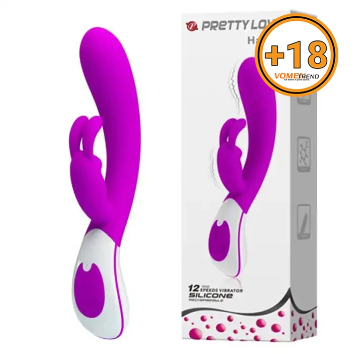 #BDM2321 - USB Şarjlı 12 Fonksiyonlu Klitoris Uyarıcılı Modern Tavşan Vibratör