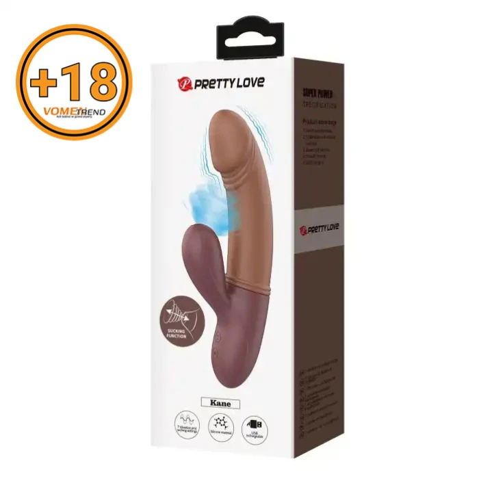 #BDM1340 - USB Şarjlı 7 Emme ve Titreşim Fonksiyonlu Teknolojik Vibrat&ouml;r Penis