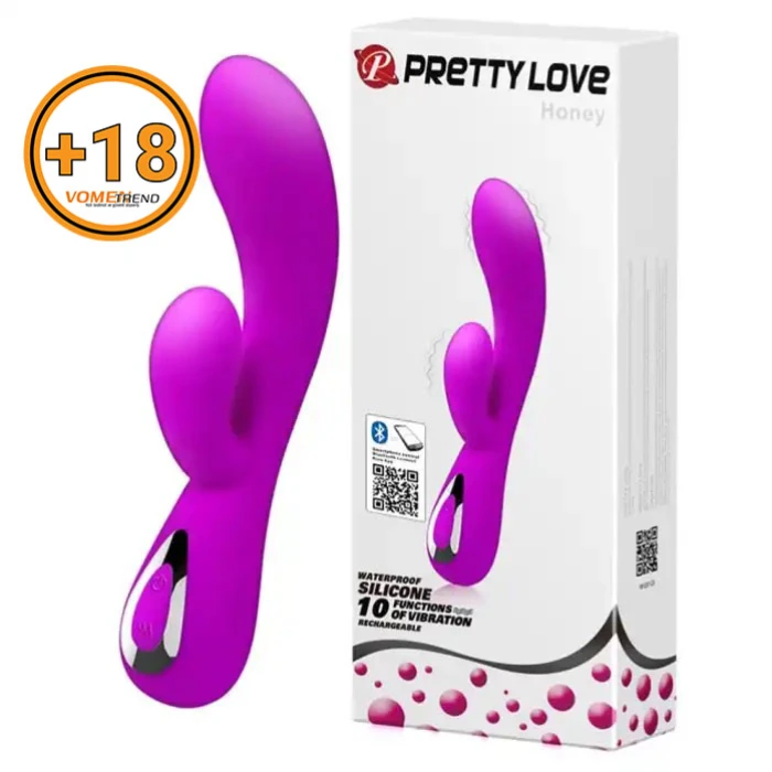 #BDM4129 - Usb Şarjlı Telefondan Kumandalı Klitoris Uyarıcılı Teknolojik Vibratör