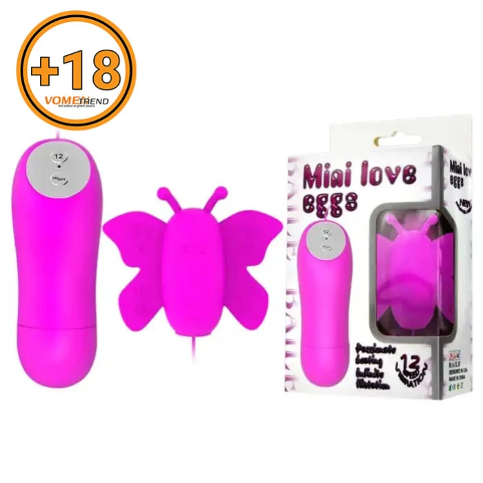 #BDM4143 - Uzaktan Kablo Kumandalı Mini Kelebek Masaj Vibratörü