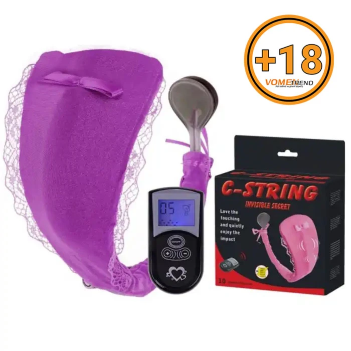 #B1104 - Uzaktan Kumandalı G String Titreşimli Vibratör Külotu İç Giyim