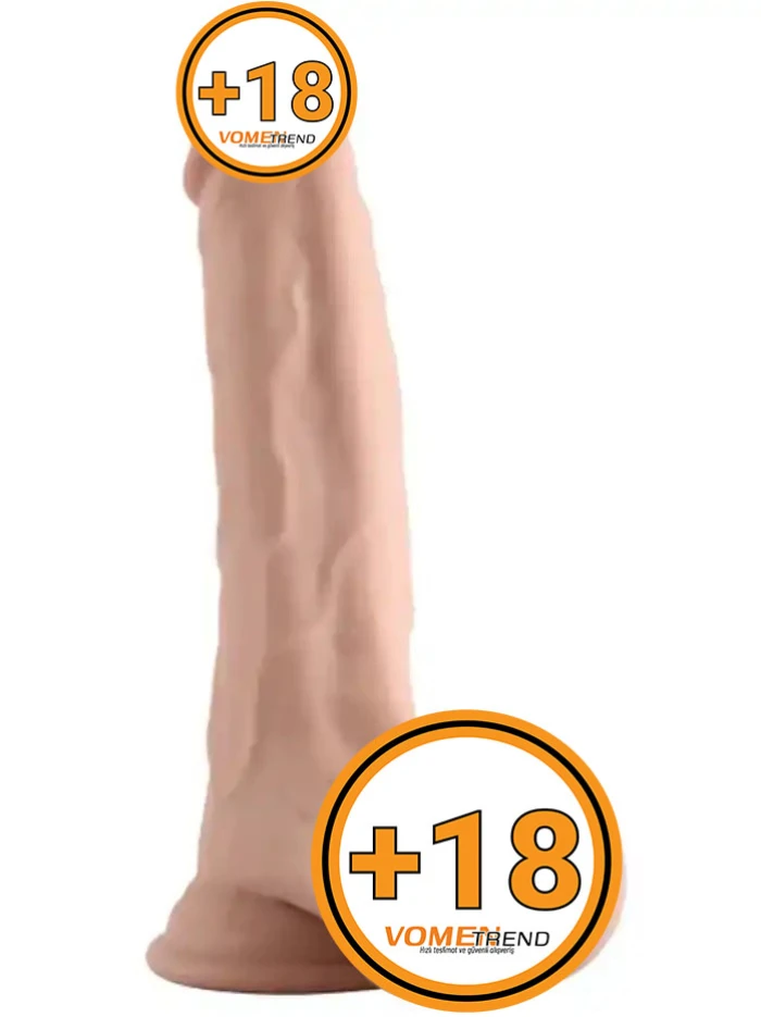 #VN318041 - 23 cm Çift Katmanlı Oynar Derili Realistik Dildo Penis