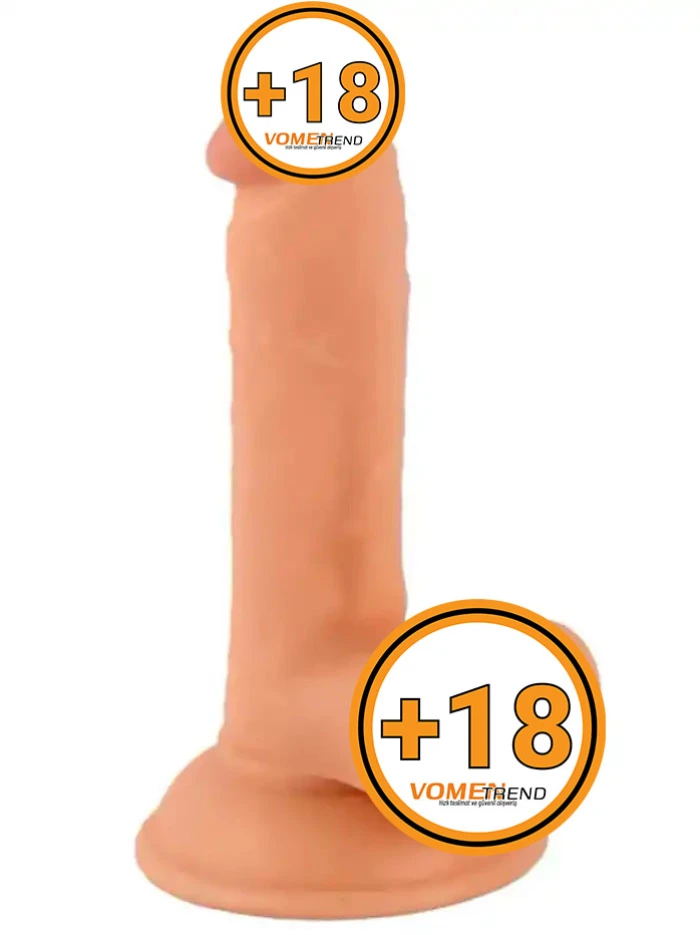#VN210029 - 18 cm Realistik Ten Dokusunda Dildo Penis