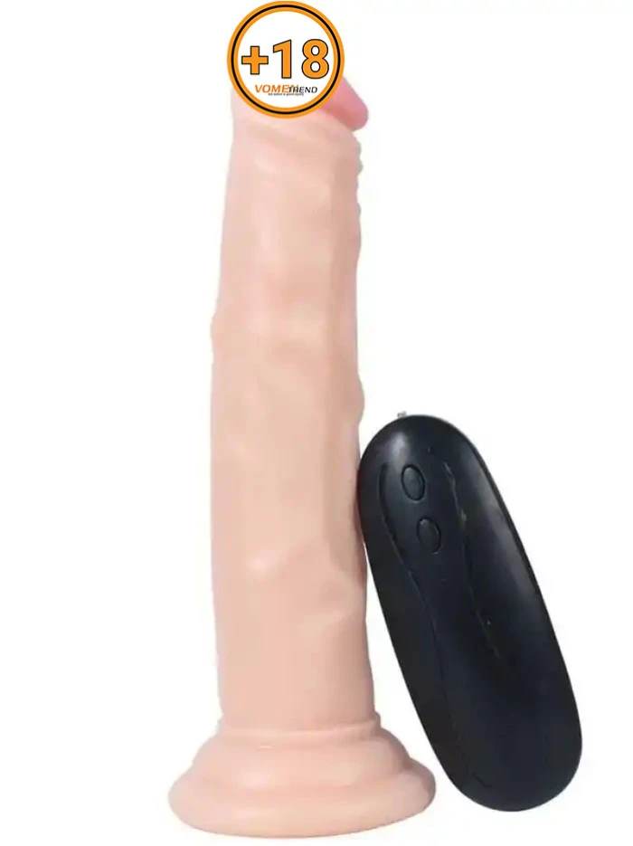 #XSWBC10024 - 18.5 cm Kumandalı Titreşimli Anal Vajinal Gerçekçi Vibratör
