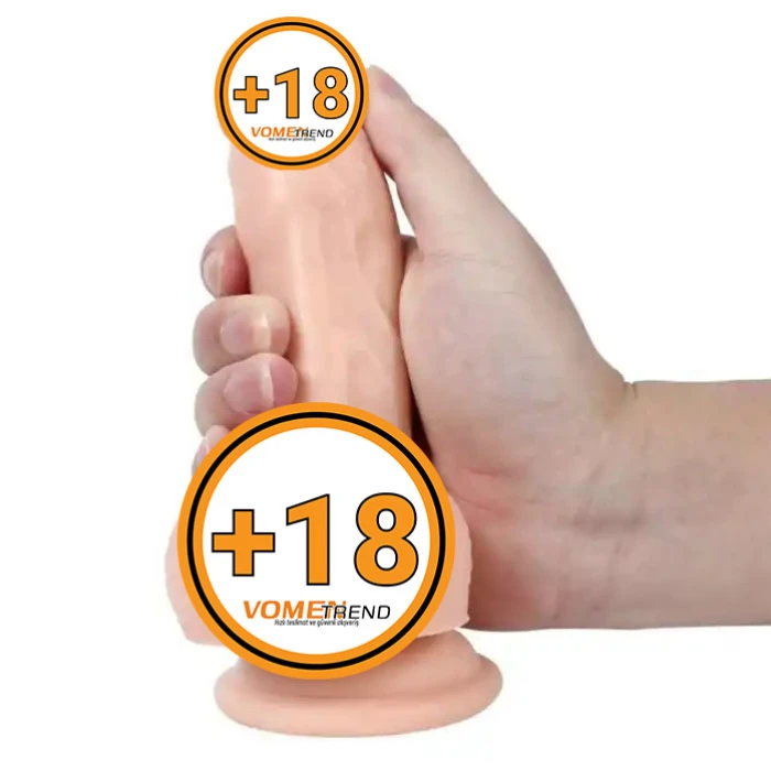 #U6118 - 16 cm Realistik Ten Dokusunda Dildo Penis