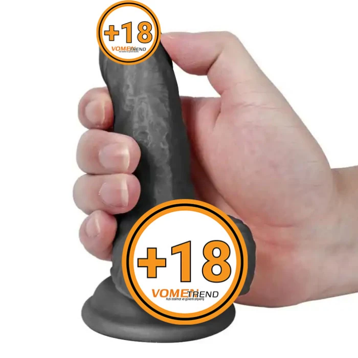 #U6099 - 13 cm Realistik Zenci Dildo Penis