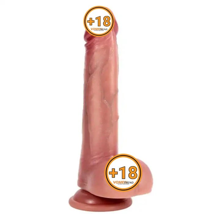 #BDM1294 - 22 cm Yeni Nesil Çift Katmanlı Realistik Dildo Penis