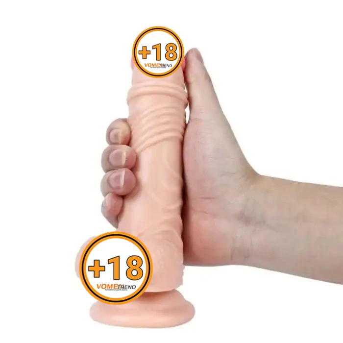 #BDM10023V - 19 cm Gerçekçi Titreşimli Dildo Vibratör Penis