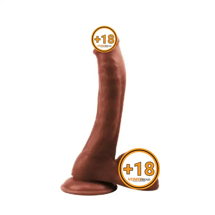 #BDM2577 - 24 cm Realistik Vantuzlu Melez Dildo Penis