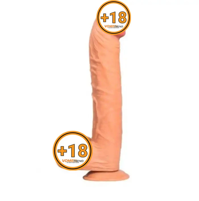 #PX050-1 - 31,5 cm Dev Boy Kalın Gerçekçi Vantuzlu Dildo Penis