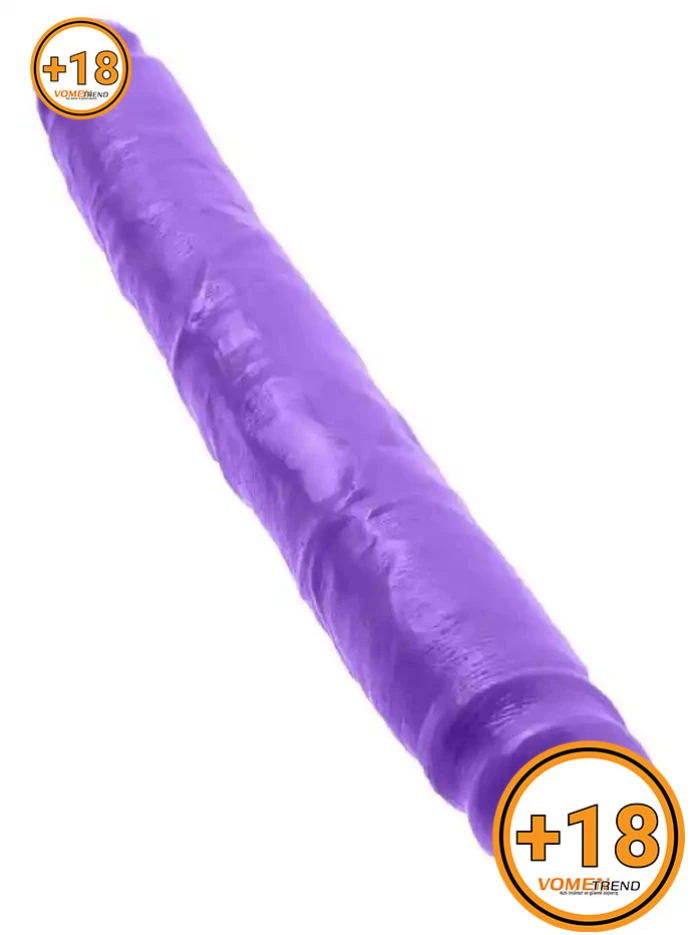 #SC21330 - 30.5 cm Çift Başlı Mor Dildo Penis