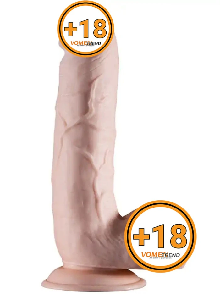 #T21328 - 20 cm Gerçekçi Kalın Vantuzlu Realistik Dildo Penis